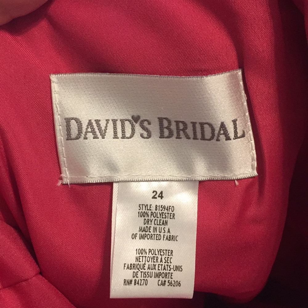 David’s Bridal halter top dress